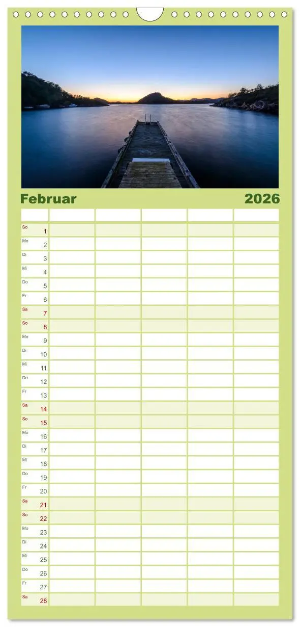 Bild: 9783516517446 | Familienplaner 2026 - Norwegens Süden mit 5 Spalten (Wandkalender,...