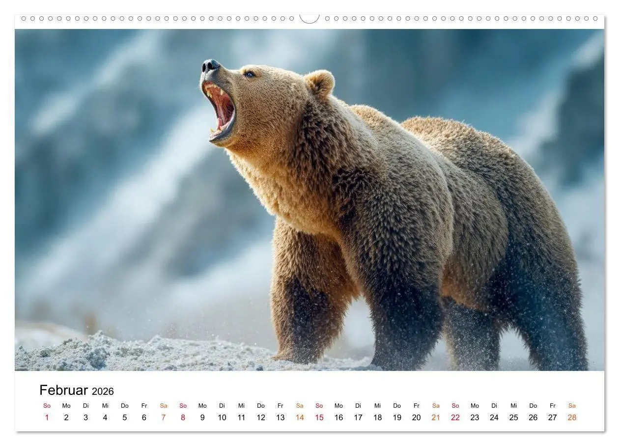 Bild: 9783516687446 | Bären - Die Macht der Natur (Wandkalender 2026 DIN A2 quer),...