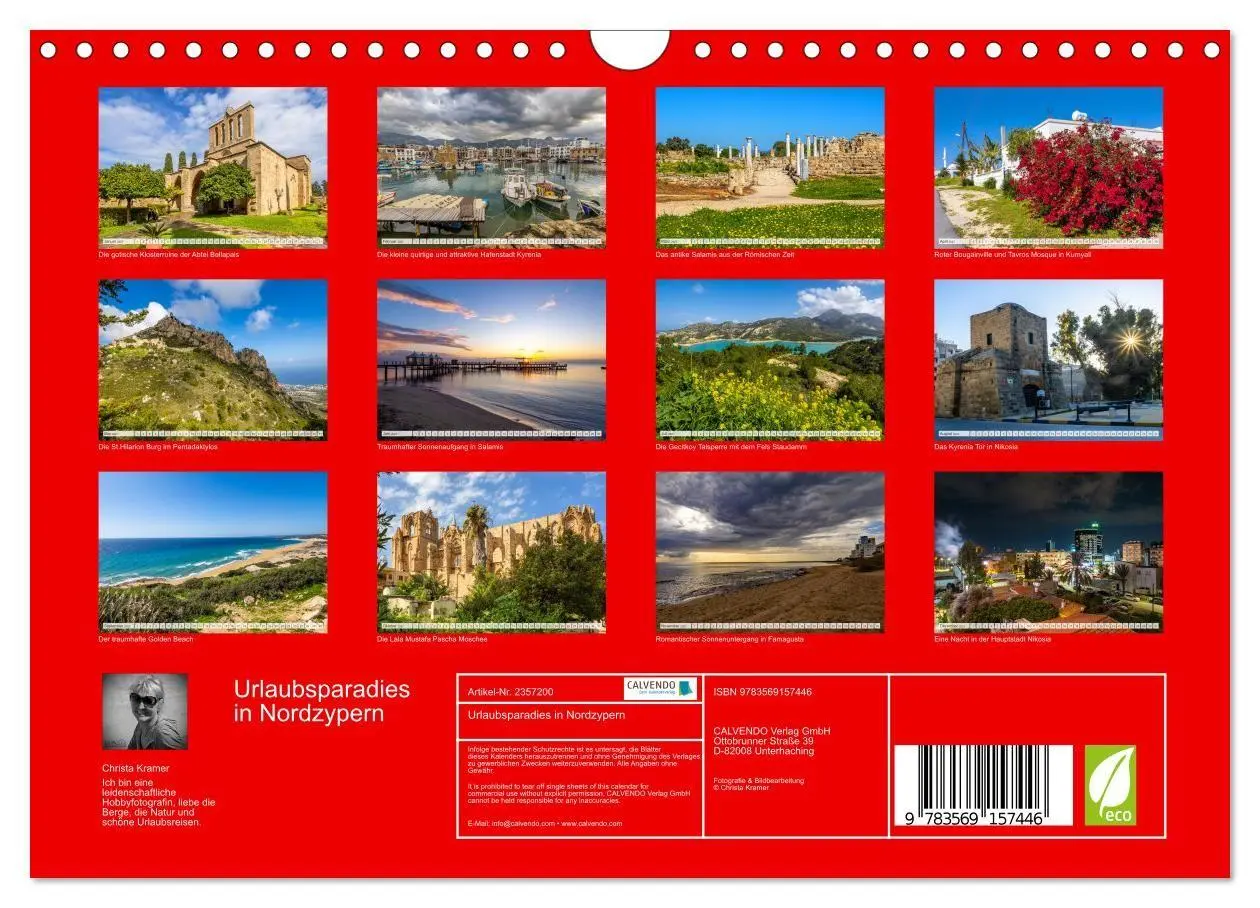 Bild: 9783569157446 | Urlaubsparadies in Nordzypern (Wandkalender 2027 DIN A4 quer),...