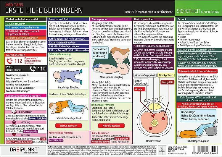 Cover: 9783864487446 | Erste Hilfe bei Kindern | Erste-Hilfe-Maßnahmen in der Übersicht