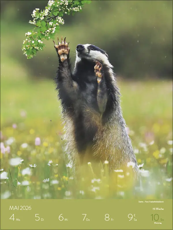 Bild: 9783731887546 | Heimische Tierwelt 2026 | Verlag Korsch | Kalender | Spiralbindung