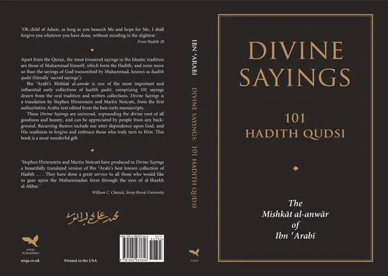 Cover: 9781905937646 | Divine Sayings | 101 Hadith Qudsi: The Mishkat al-anwar of Ibn 'Arabi