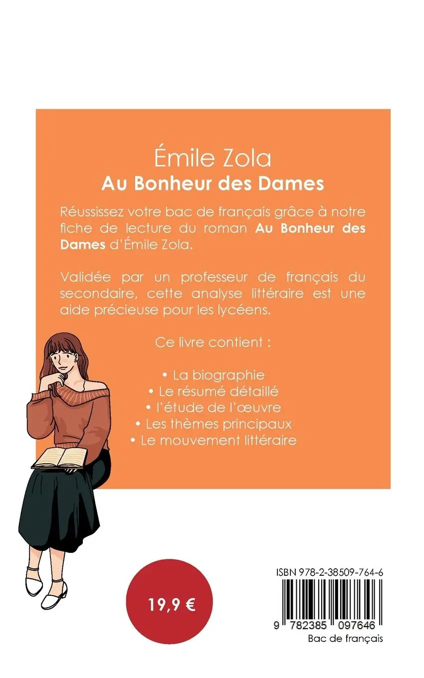 Rückseite: 9782385097646 | Réussir son Bac de français 2025 : Analyse du roman Au Bonheur des...