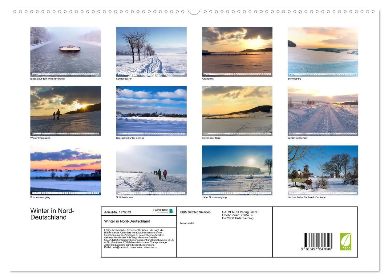 Bild: 9783457647646 | Winter in Nord-Deutschland (Wandkalender 2026 DIN A2 quer),...