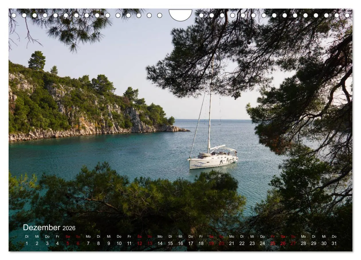 Bild: 9783457717646 | Segeln in Kroatien (Wandkalender 2026 DIN A4 quer), CALVENDO...