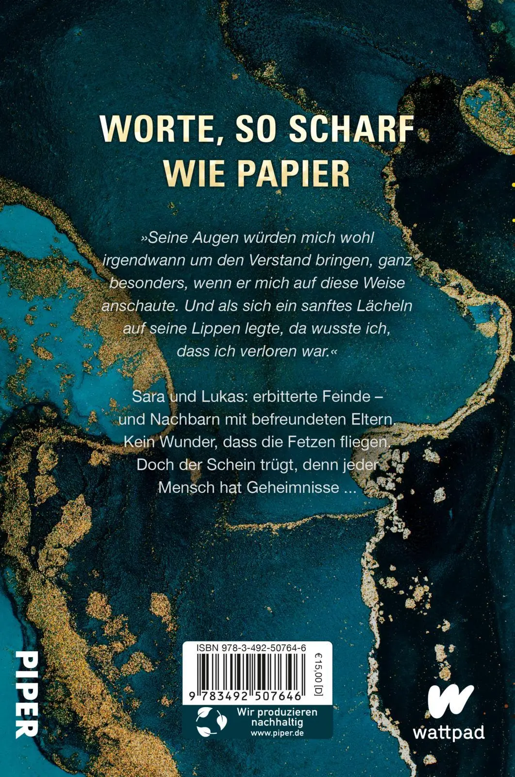 Rückseite: 9783492507646 | All die Worte zwischen uns | A. Kuralie | Taschenbuch | 448 S. | 2024
