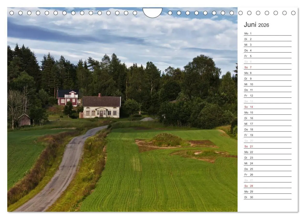 Bild: 9783516047646 | Unterwegs in Schweden (Wandkalender 2026 DIN A4 quer), CALVENDO...