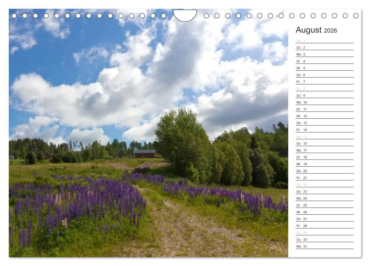 Bild: 9783516047646 | Unterwegs in Schweden (Wandkalender 2026 DIN A4 quer), CALVENDO...