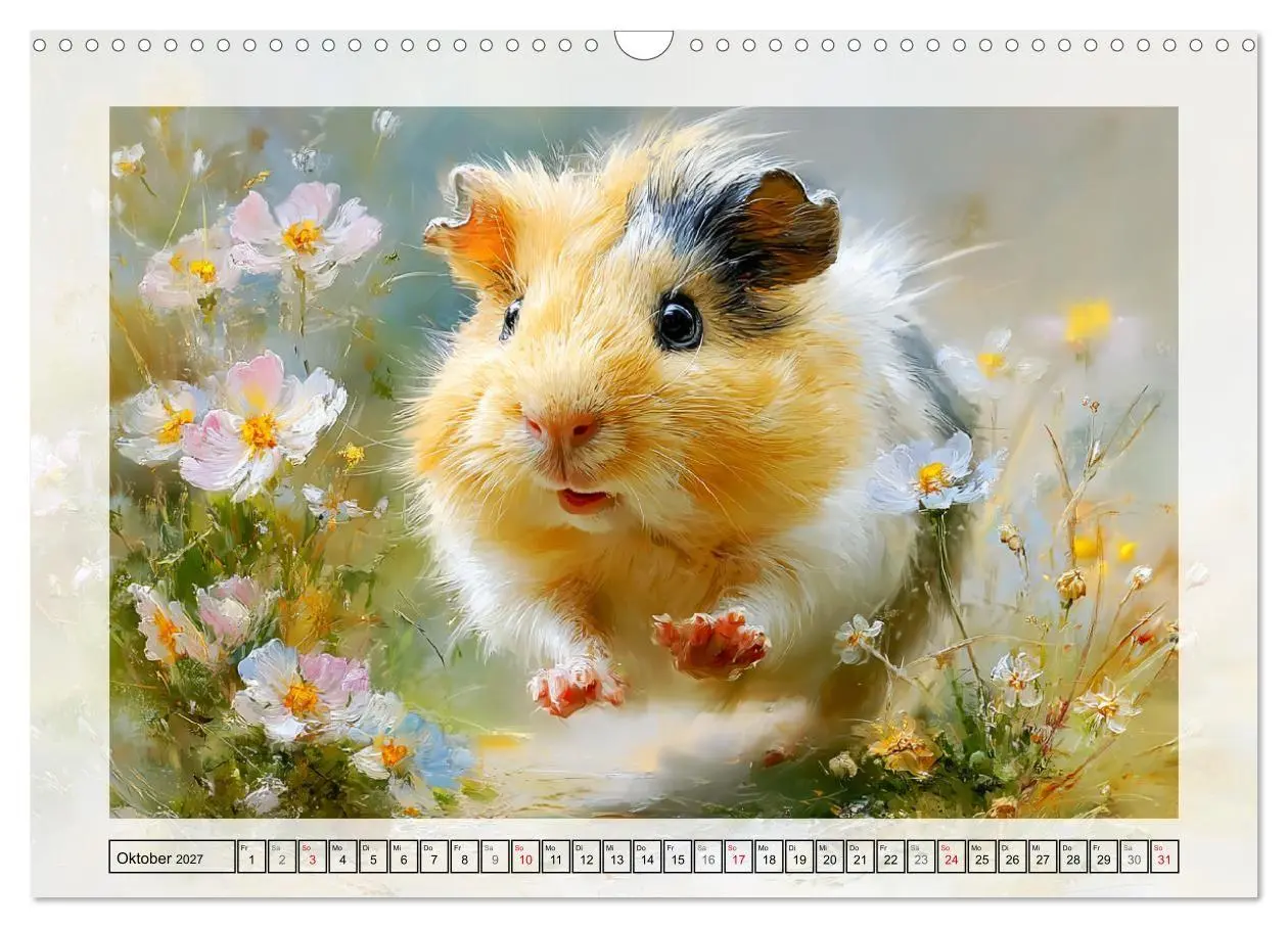 Bild: 9783516807646 | Meerschweinchen. Bezauberndes Gartenglück (Wandkalender 2027 DIN A3...