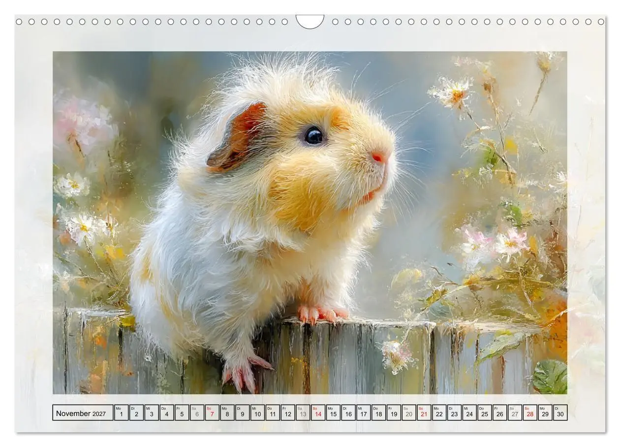 Bild: 9783516807646 | Meerschweinchen. Bezauberndes Gartenglück (Wandkalender 2027 DIN A3...