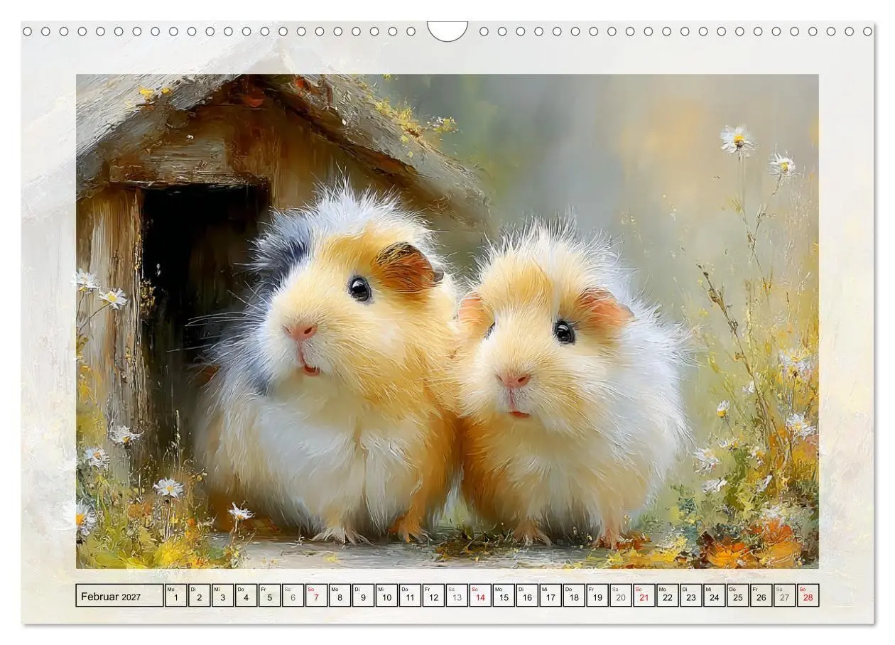 Bild: 9783516807646 | Meerschweinchen. Bezauberndes Gartenglück (Wandkalender 2027 DIN A3...