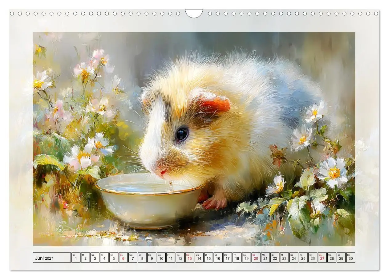 Bild: 9783516807646 | Meerschweinchen. Bezauberndes Gartenglück (Wandkalender 2027 DIN A3...