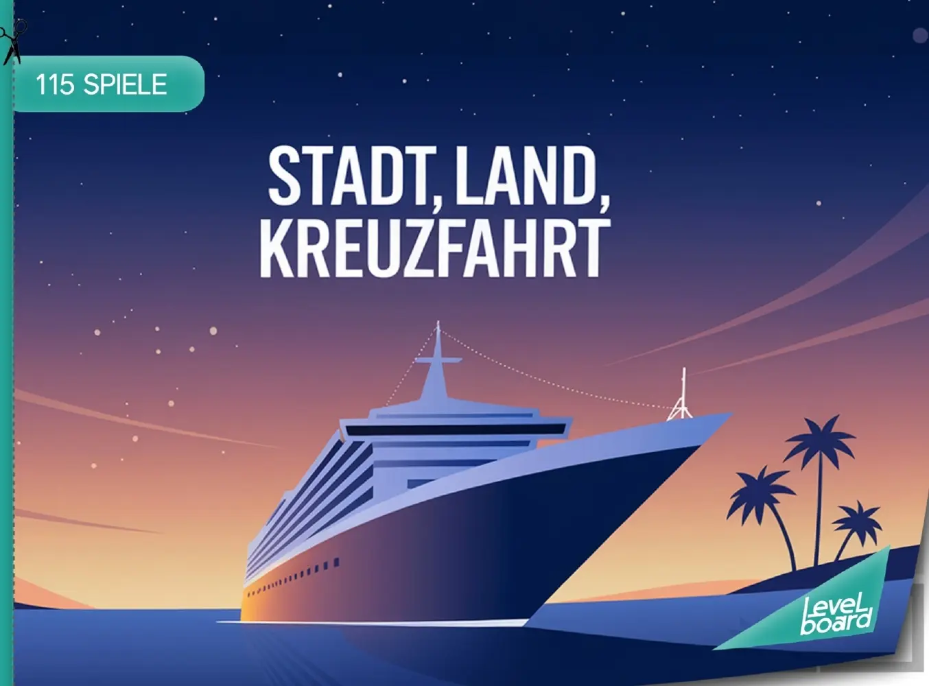 Cover: 9783693197646 | Stadt, Land, Kreuzfahrt - 115 Spielblöcke | levelBoard Spiele | Buch