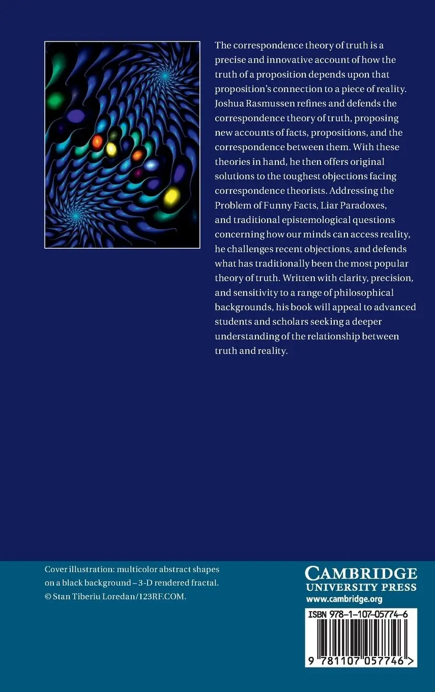 Rückseite: 9781107057746 | Defending the Correspondence Theory of Truth | Joshua Rasmussen | Buch