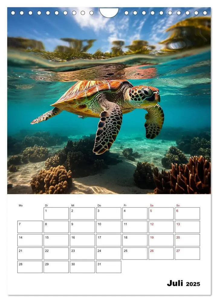 Bild: 9783435857746 | Türkisblauer Genuss (Wandkalender 2025 DIN A4 hoch), CALVENDO...