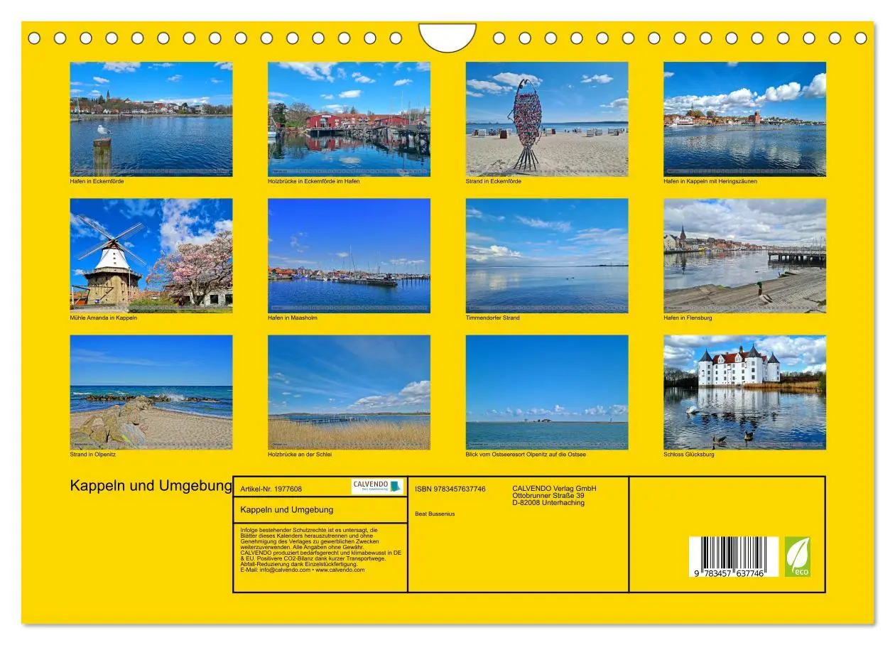 Bild: 9783457637746 | Kappeln und Umgebung (Wandkalender 2026 DIN A4 quer), CALVENDO...