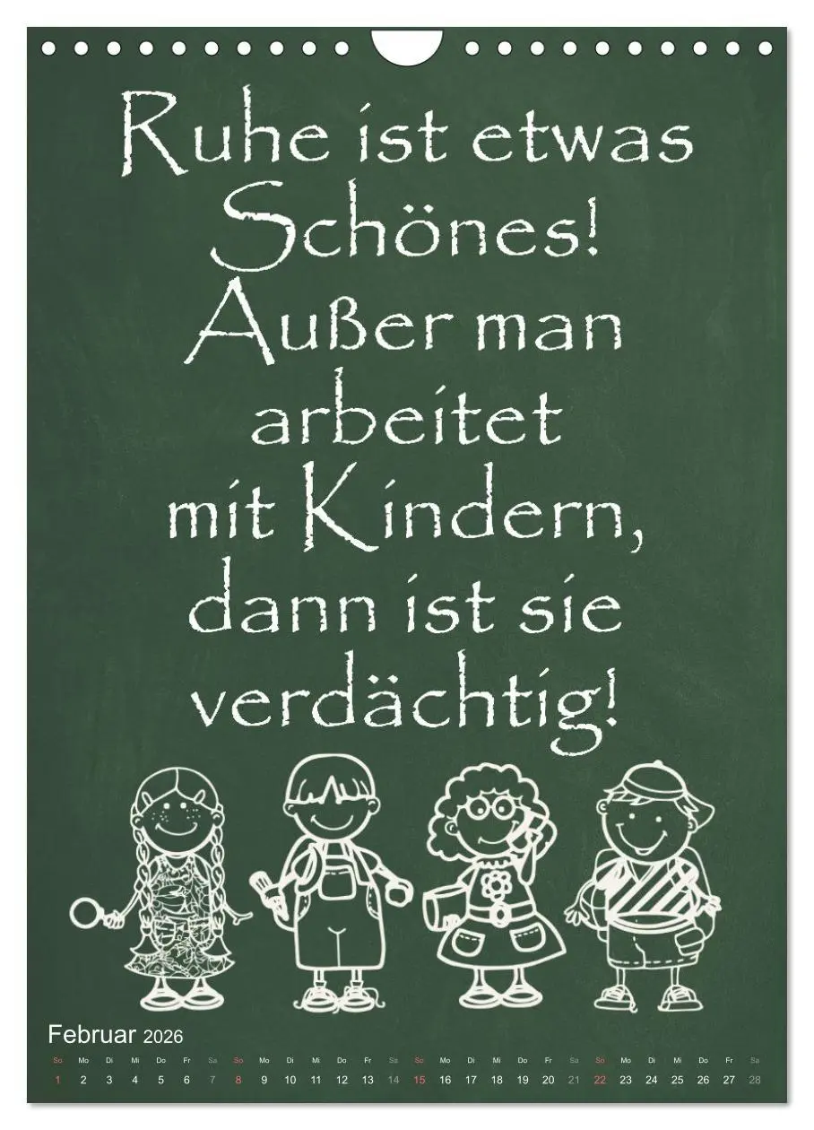 Bild: 9783516347746 | Coole Lehrersprüche (Wandkalender 2026 DIN A4 hoch), CALVENDO...