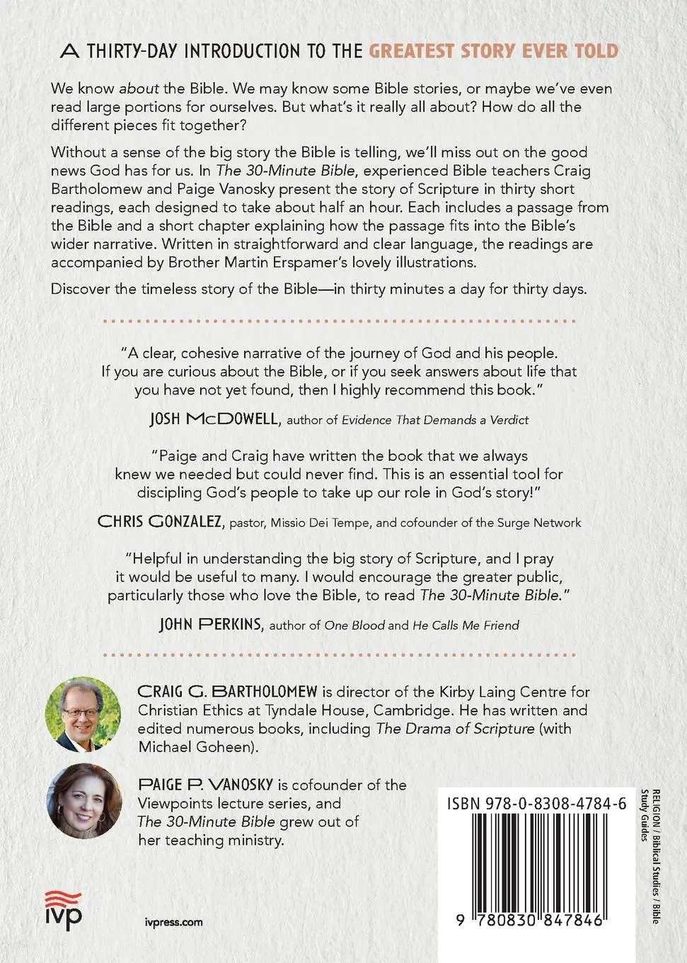 Rückseite: 9780830847846 | The 30-Minute Bible | God's Story for Everyone | Bartholomew (u. a.)