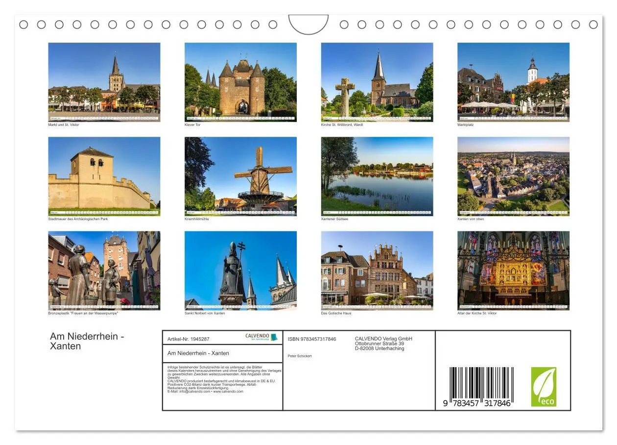 Bild: 9783457317846 | Am Niederrhein - Xanten (Wandkalender 2026 DIN A4 quer), CALVENDO...