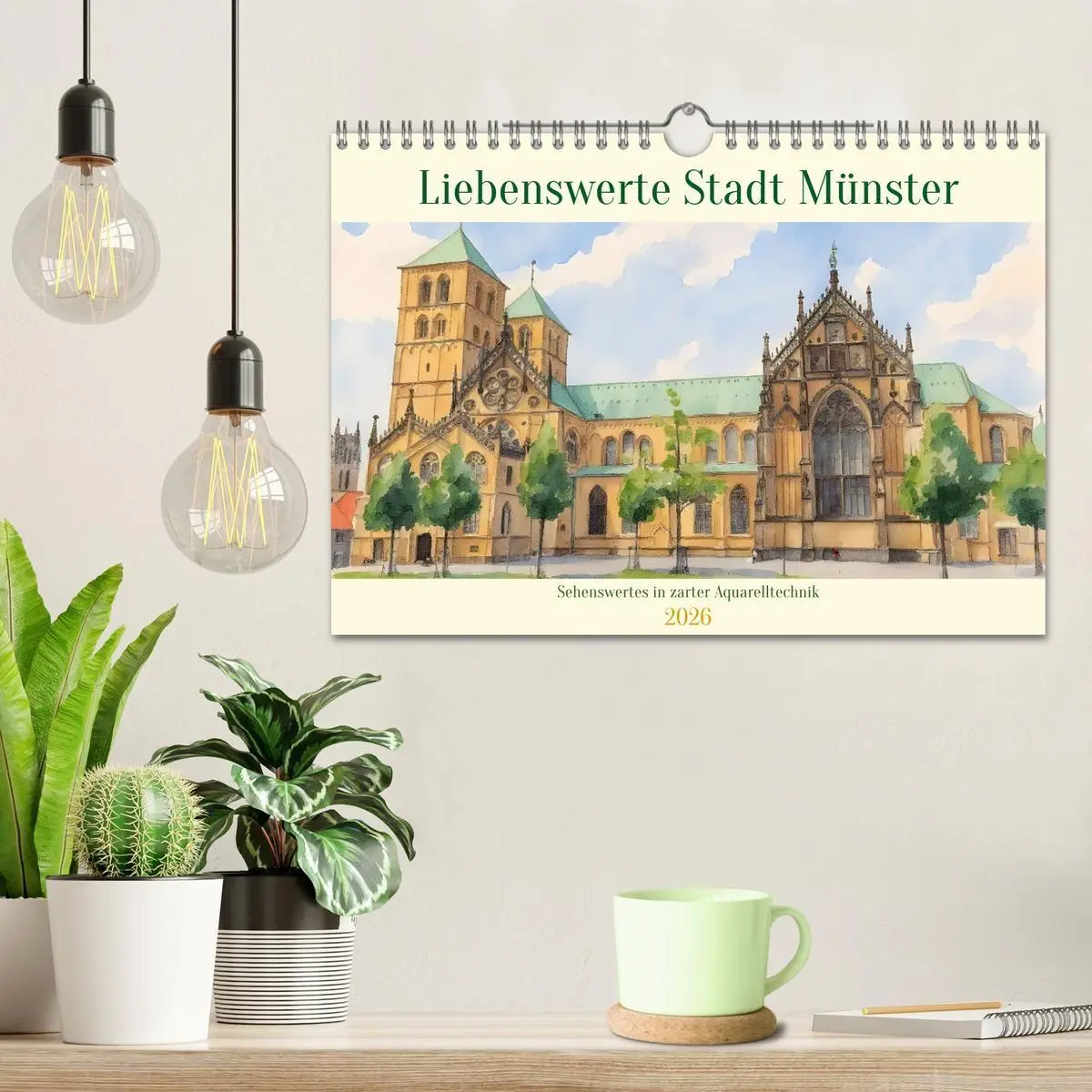 Bild: 9783516717846 | Liebenswerte Stadt Münster (Wandkalender 2026 DIN A4 quer),...