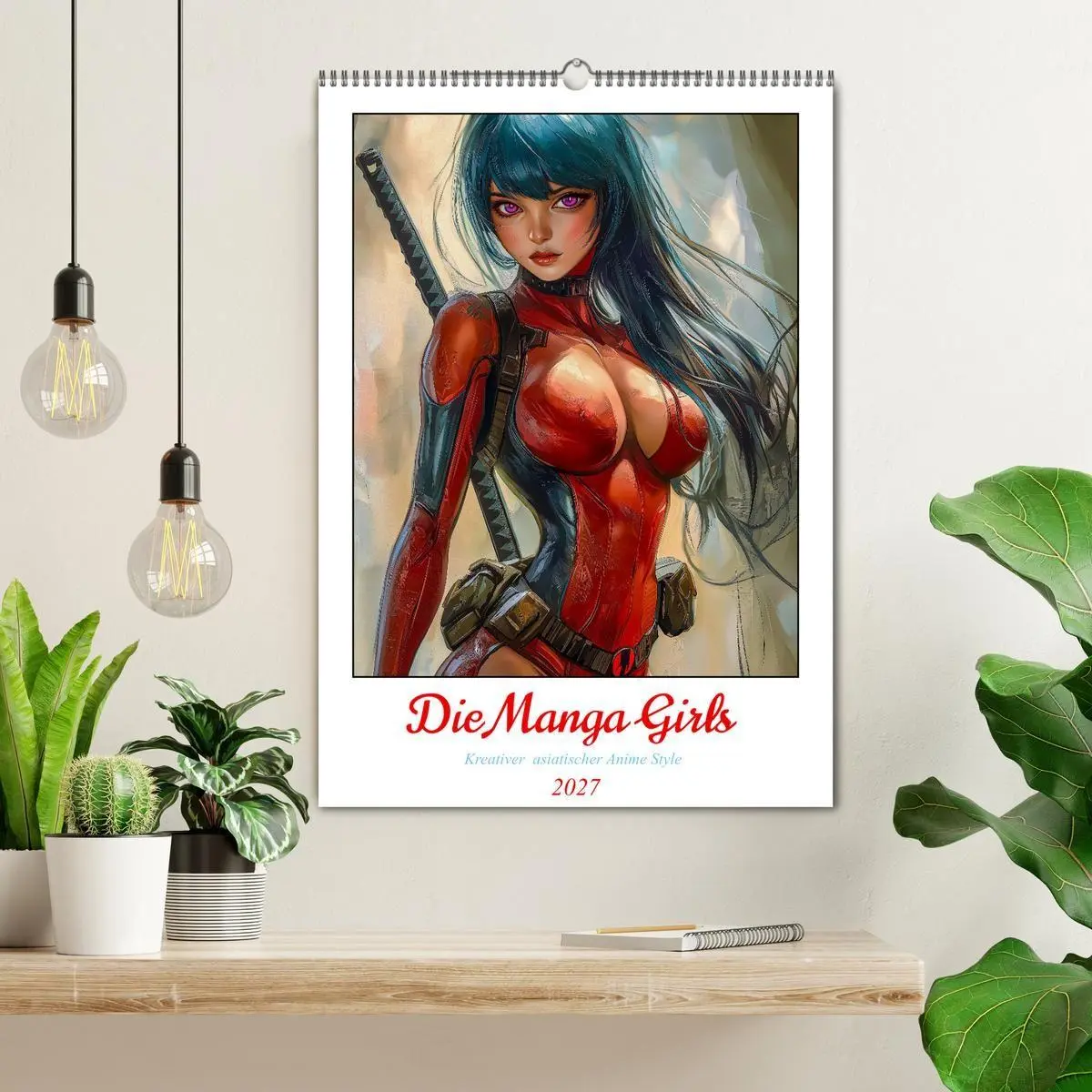 Bild: 9783569047846 | Die Manga Girls (Wandkalender 2027 DIN A2 hoch), CALVENDO...