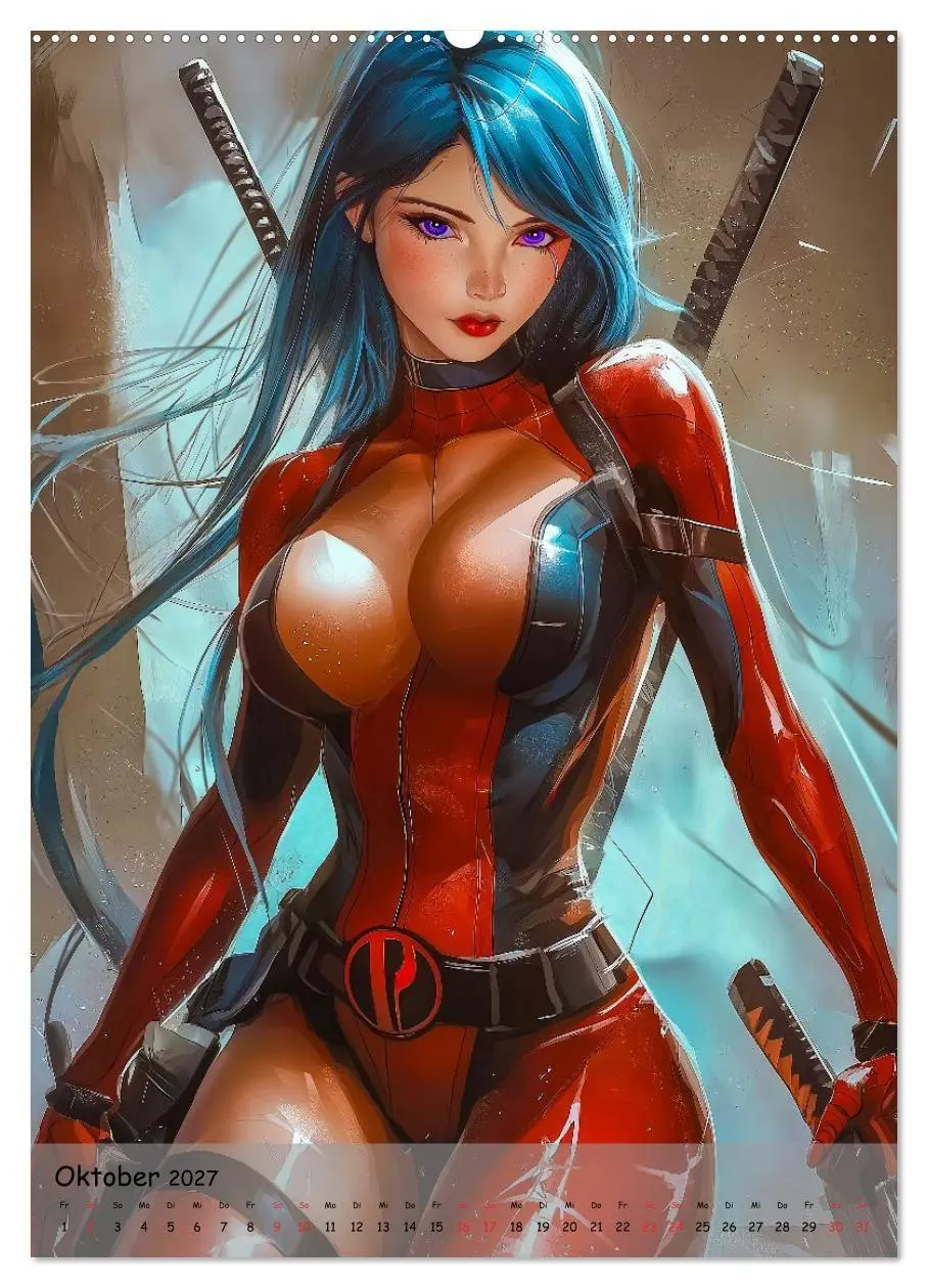 Bild: 9783569047846 | Die Manga Girls (Wandkalender 2027 DIN A2 hoch), CALVENDO...