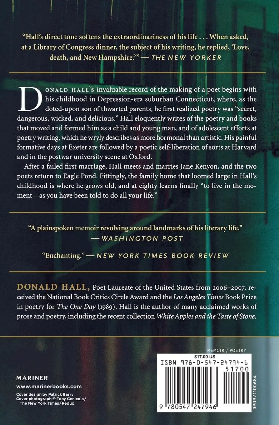Rückseite: 9780547247946 | Unpacking the Boxes | A Memoir of a Life in Poetry | Donald Hall