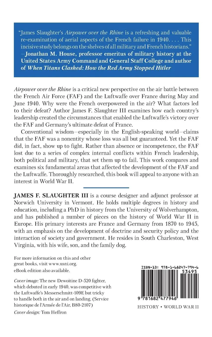 Rückseite: 9781682477946 | Airpower over the Rhine | James F. Slaughter | Buch | Englisch | 2025