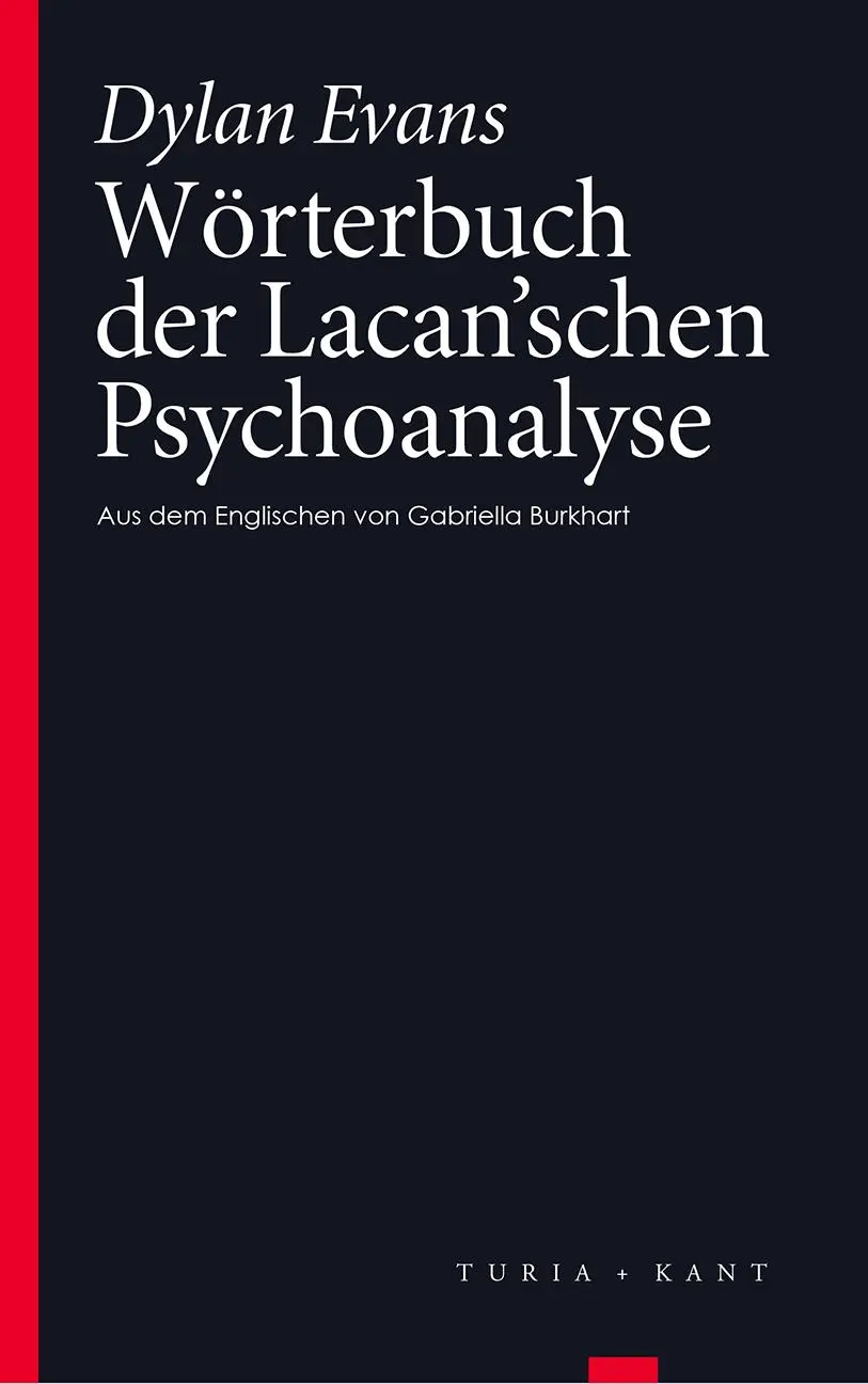 Cover: 9783851327946 | Wörterbuch der Lacan'schen Psychoanalyse | Dylan Evans | Taschenbuch