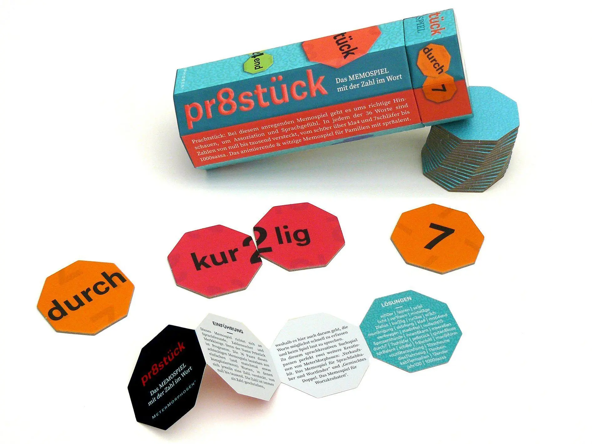 Bild: 9783934657946 | Prachtstück /Pr8stück. Das Memospiel mit der Zahl im Wort | Falter