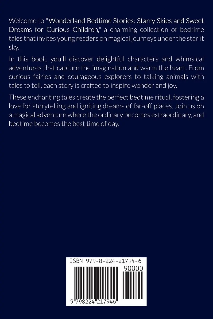 Rückseite: 9798224217946 | Wonderland Bedtime Stories Starry Skies And Sweet Dreams For...