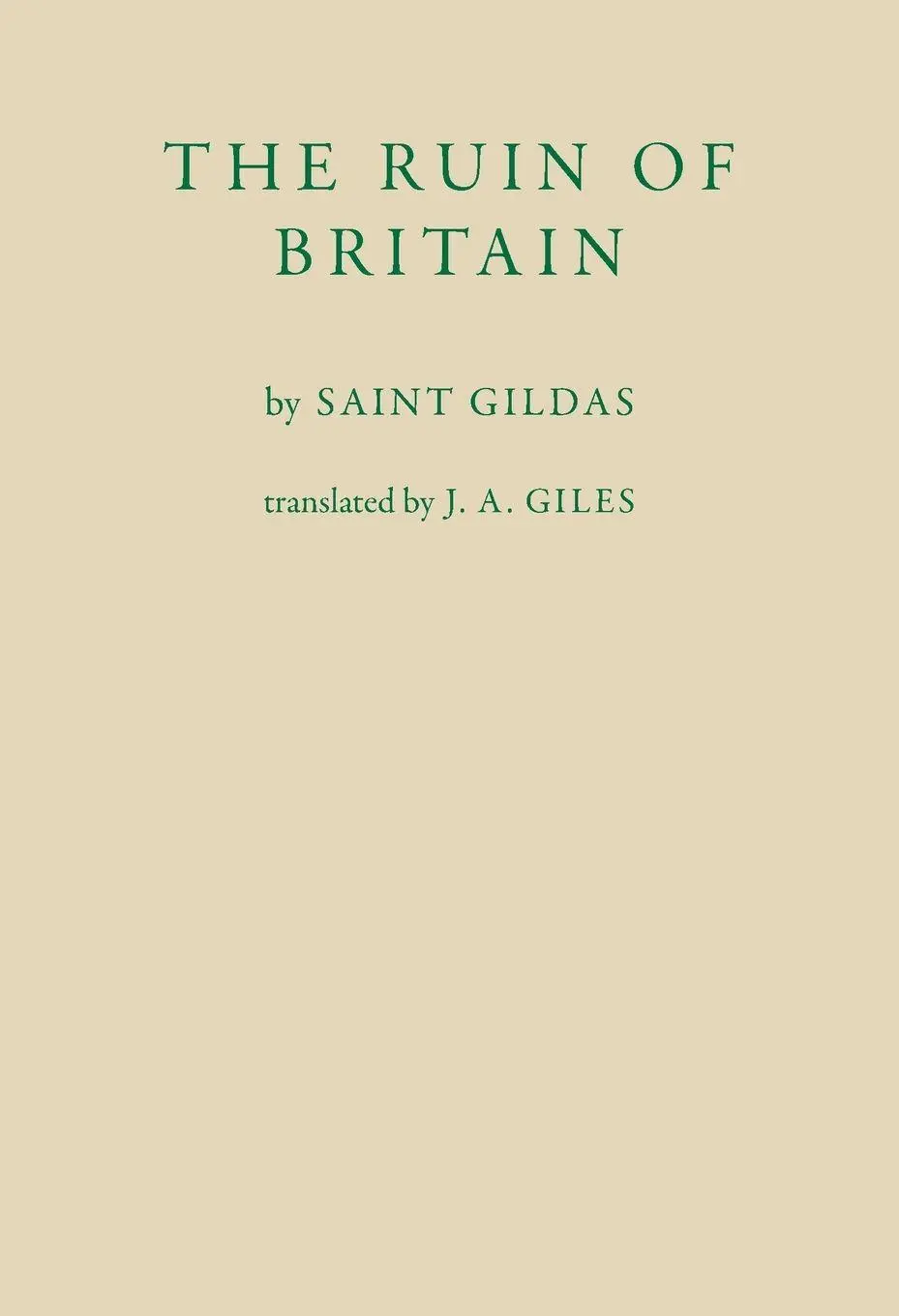 Cover: 9798869287946 | The Ruin of Britain | Gildas | Taschenbuch | Englisch | 2024