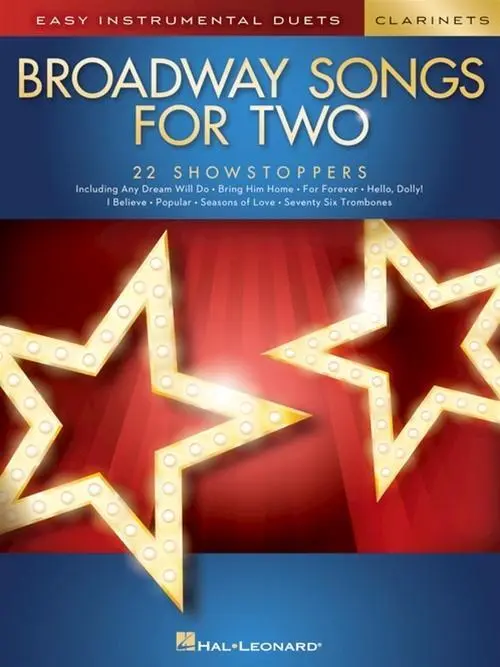 Cover: 888680718046 | Broadway Songs for Two Clarinets | Easy Instrumental Duets | Various
