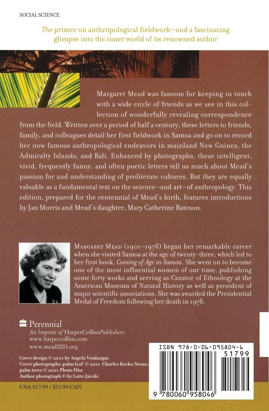 Rückseite: 9780060958046 | Letters from the Field, 1925-1975 | Margaret Mead | Taschenbuch | 2015