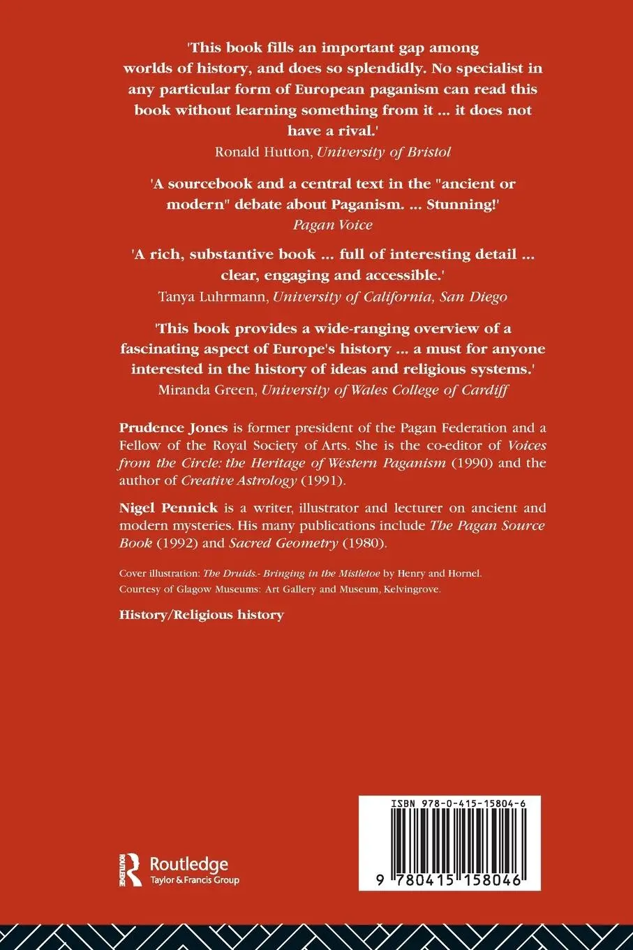 Rückseite: 9780415158046 | A History of Pagan Europe | Prudence Jones (u. a.) | Taschenbuch