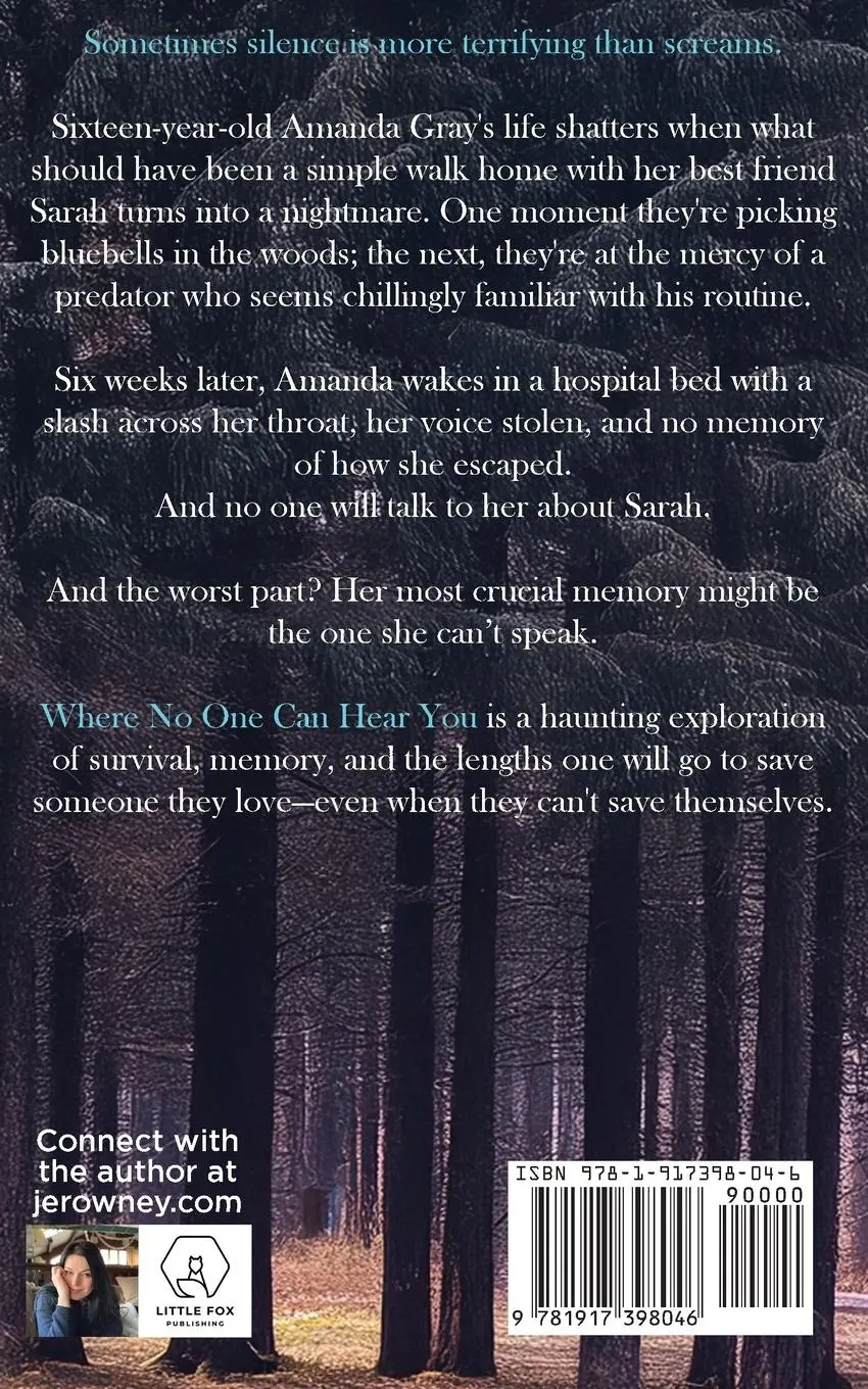 Rückseite: 9781917398046 | Where No One Can Hear You | J. E. Rowney | Taschenbuch | Englisch