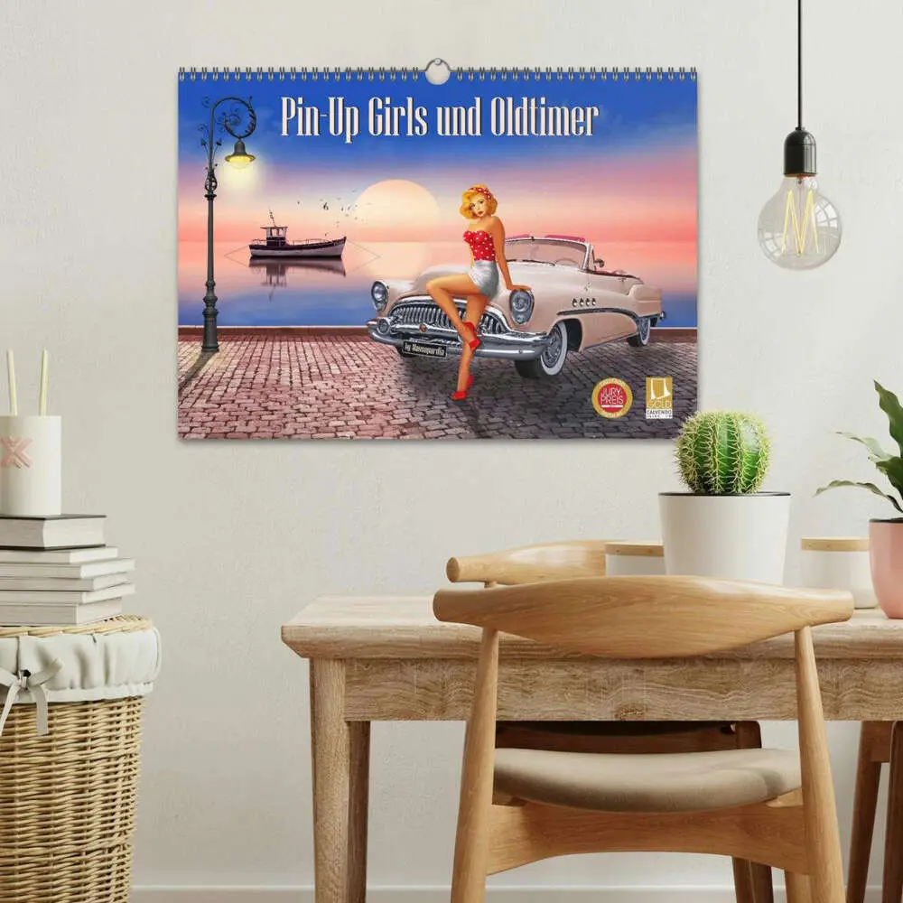 Bild: 9783435588046 | Pin-Up Girls und Oldtimer by Mausopardia (Wandkalender 2025 DIN A3...