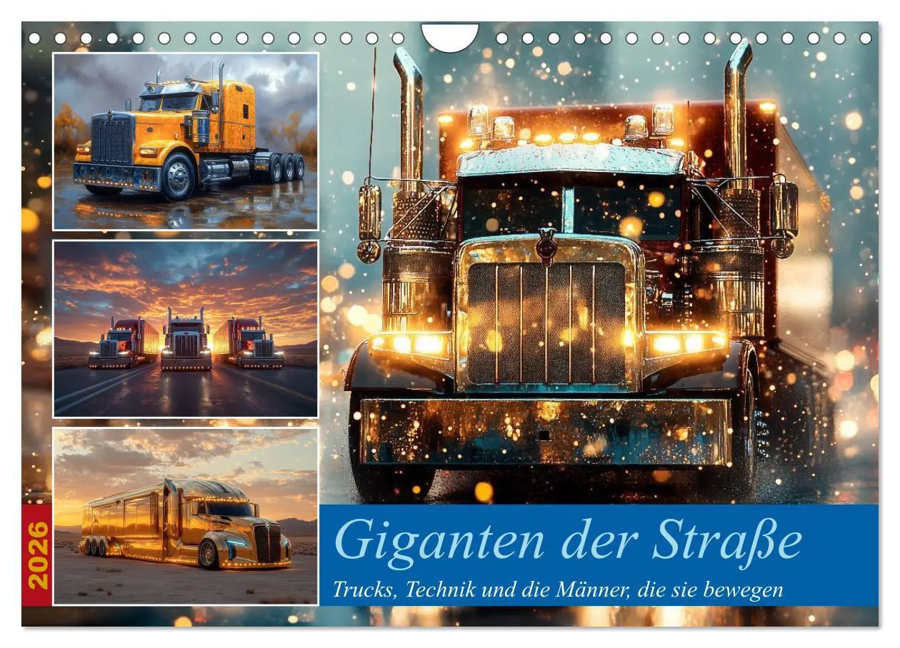 Cover: 9783457298046 | Giganten der Straße (Wandkalender 2026 DIN A4 quer), CALVENDO...