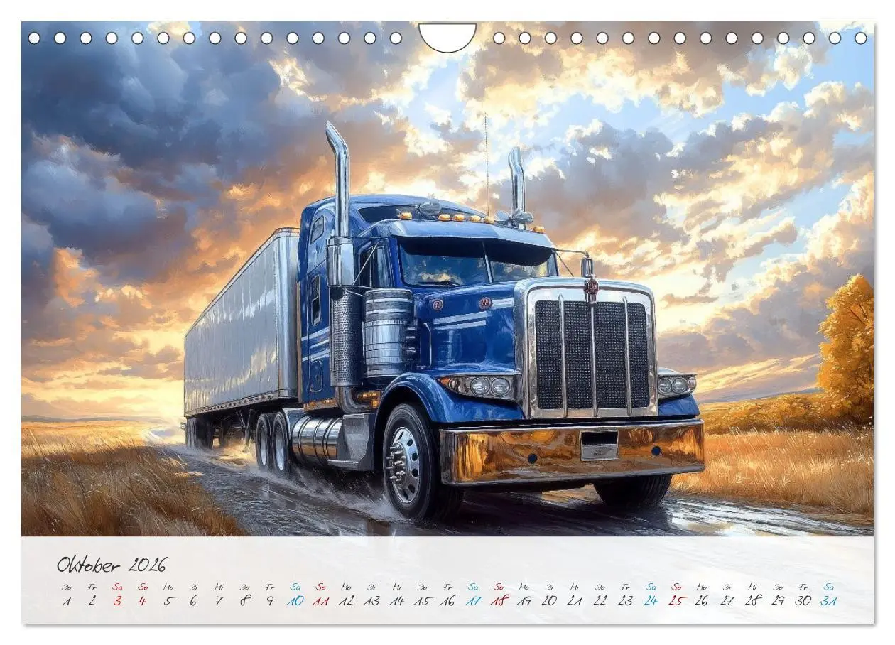 Bild: 9783457298046 | Giganten der Straße (Wandkalender 2026 DIN A4 quer), CALVENDO...