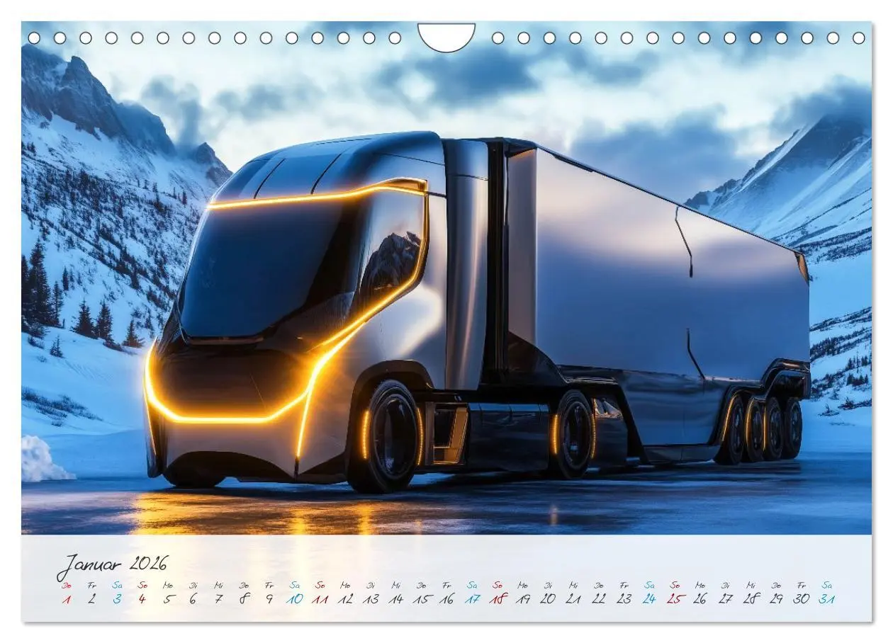 Bild: 9783457298046 | Giganten der Straße (Wandkalender 2026 DIN A4 quer), CALVENDO...