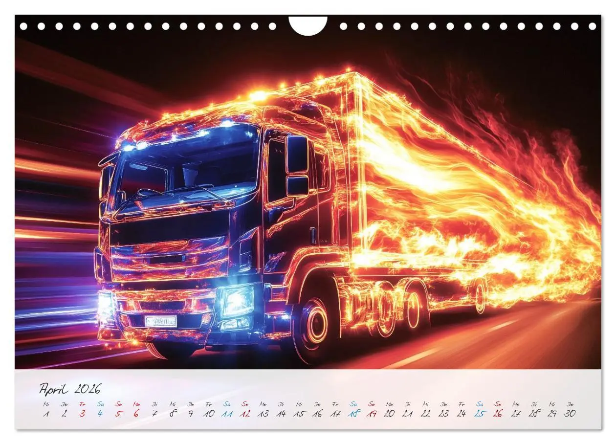 Bild: 9783457298046 | Giganten der Straße (Wandkalender 2026 DIN A4 quer), CALVENDO...