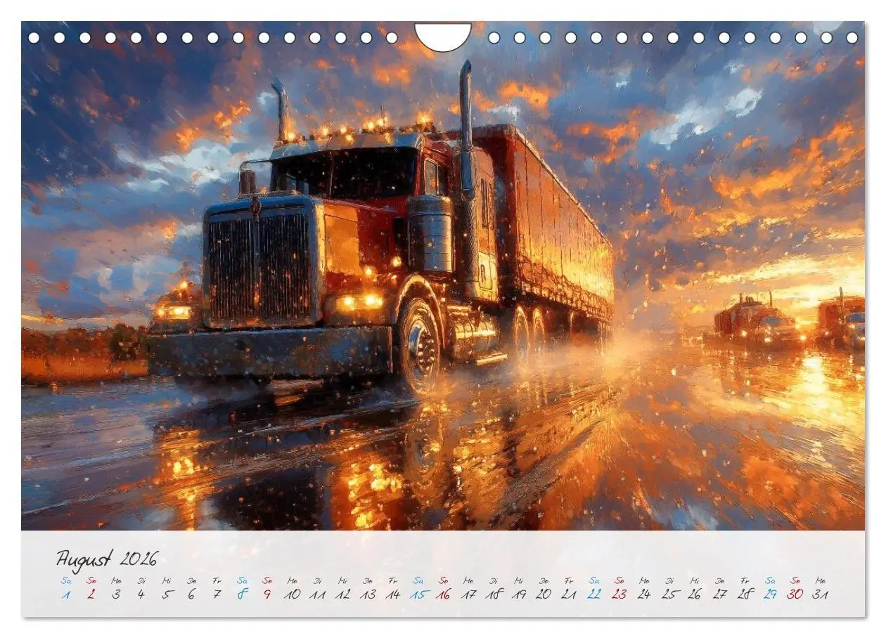 Bild: 9783457298046 | Giganten der Straße (Wandkalender 2026 DIN A4 quer), CALVENDO...