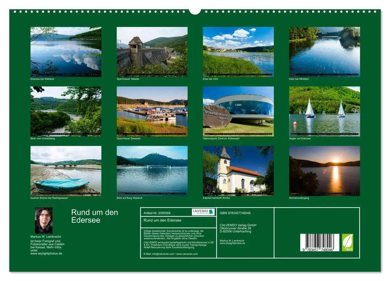 Bild: 9783457748046 | Rund um den Edersee (hochwertiger Premium Wandkalender 2026 DIN A2...