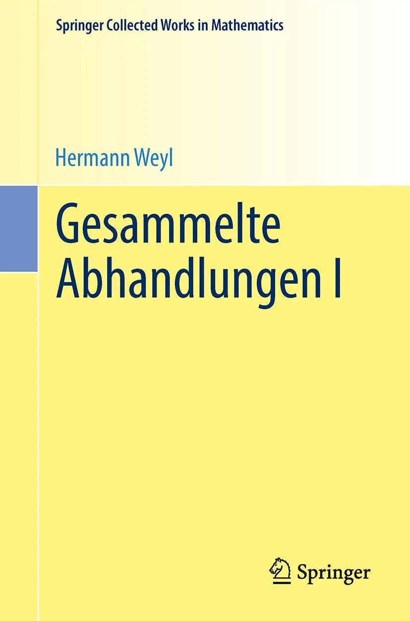 Cover: 9783662438046 | Gesammelte Abhandlungen I | Hermann Weyl | Taschenbuch | Deutsch