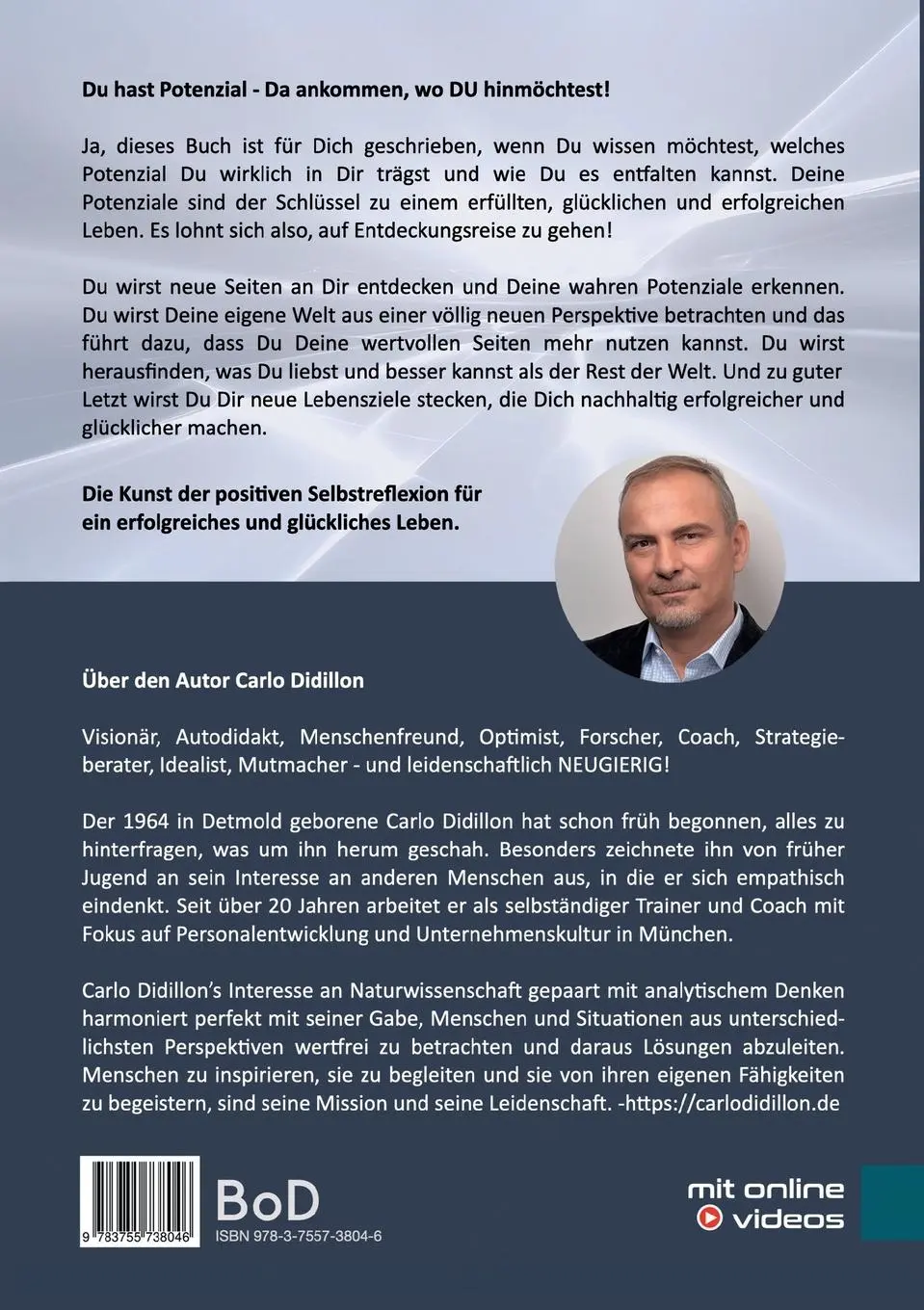 Rückseite: 9783755738046 | Du hast Potenzial | Da ankommen, wo DU hinmöchtest | Carlo Didillon