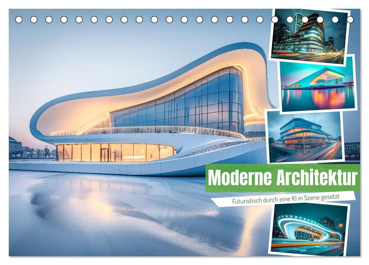 Cover: 9783457428146 | Moderne Architektur (Tischkalender 2026 DIN A5 quer), CALVENDO...