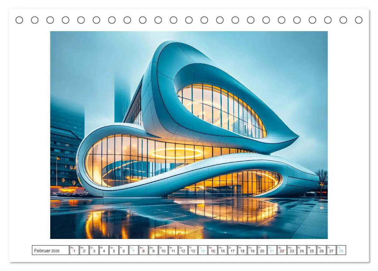 Bild: 9783457428146 | Moderne Architektur (Tischkalender 2026 DIN A5 quer), CALVENDO...
