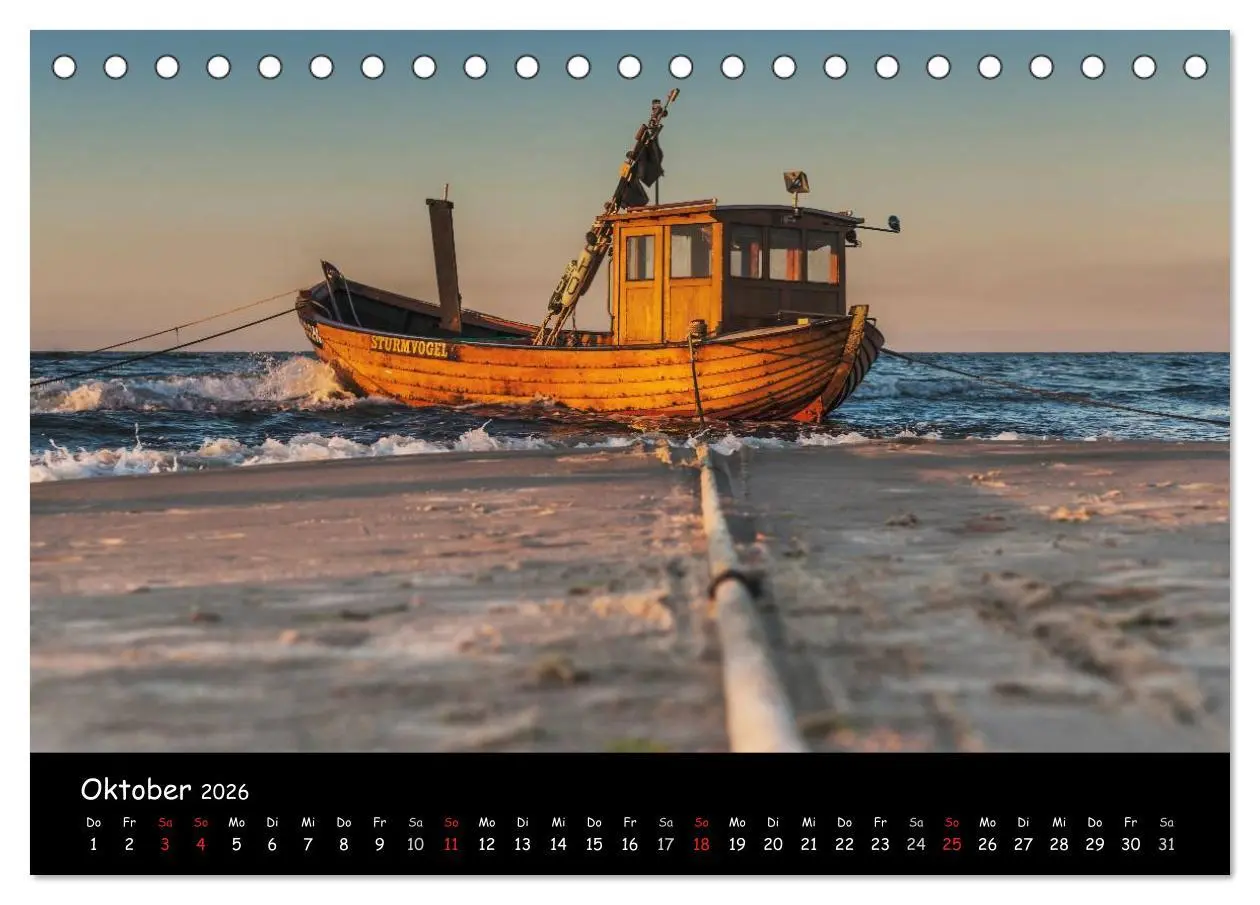 Bild: 9783516138146 | Insel Usedom (Tischkalender 2026 DIN A5 quer), CALVENDO Monatskalender
