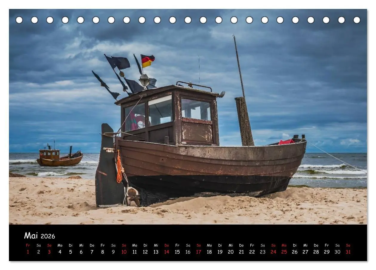 Bild: 9783516138146 | Insel Usedom (Tischkalender 2026 DIN A5 quer), CALVENDO Monatskalender