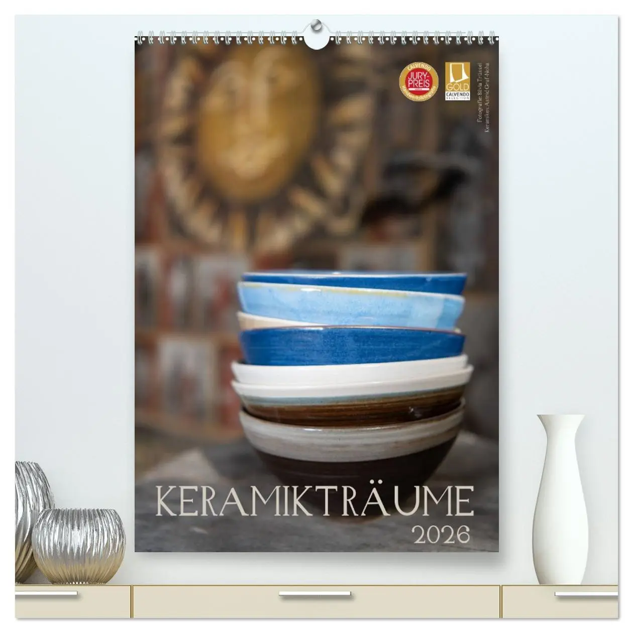 Cover: 9783516378146 | Keramikträume (hochwertiger Premium Wandkalender 2026 DIN A2 hoch),...